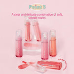 Etude Over Glowy Lip Gloss 05 Popping Candy side view showing net weight details