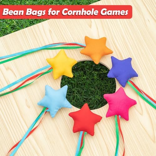 Zebnyya star bean bags arranged with carry bag storage
