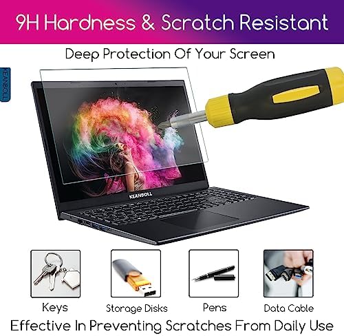 Keanboll screen protector applied to HP 16 inch laptop
