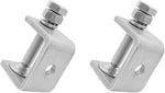 Hozzwhoo mini stainless steel c clamp front view showcasing the heavy duty frame.
