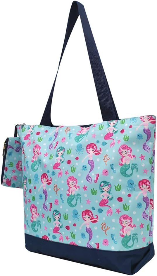 NGIL Medium Top Zipper Closure Canvas Tote Bag with Attached Matching Coin Purse For Moms and Nurses - Image 9
