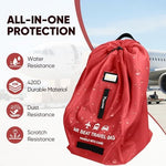 Baleine car seat travel bag showing ID tag and label