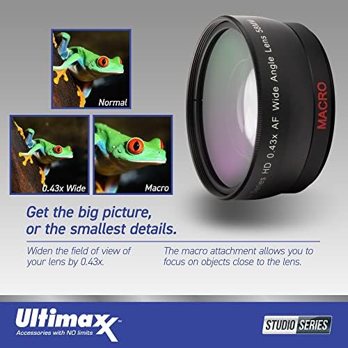 Detachable macro lens attachment separated from the wide angle steel barrel housing.