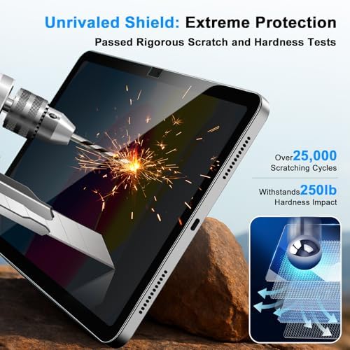 Jsusou tempered glass fit with protective iPad case