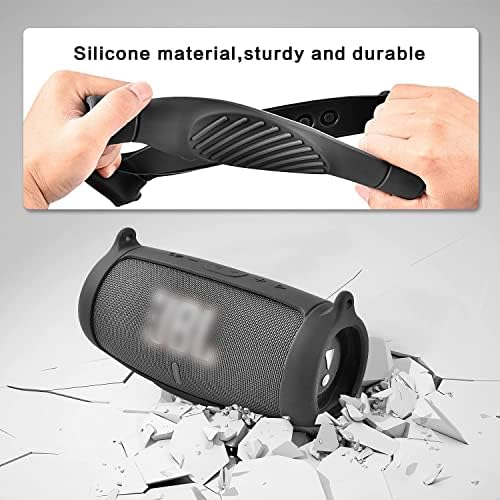 Shockproof flexible silicone sleeve showing precise button cutout icons
