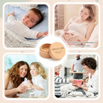 High quality beech wood baby keepsake container