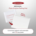 Open packaging of the pore tightening sebum control refill pack displaying the pre soaked treatment pads.