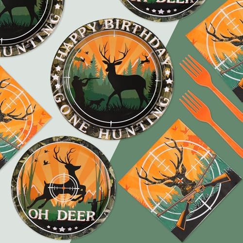 Detailed view of the durable plastic forks and themed napkins from the Grencian birthday collection