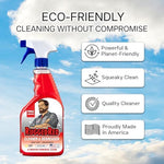 RuggedRed citrus scent cleaner used on workshop machinery to demonstrate its versatility as an industrial degreaser.