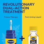 Dr. Scholl's Freeze Away product box back showing instructions
