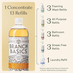 Branch Basics fragrance free cleaning concentrate ingredient label view