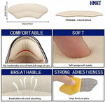 Self-adhesive heel liner cushions for high heels and formal shoes.