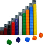 Didax Unifix Cubes set arranged for classroom math learning