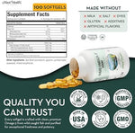 Maxi Health premium kosher vitamins triple strength fish oil 100 softgels visual product description
