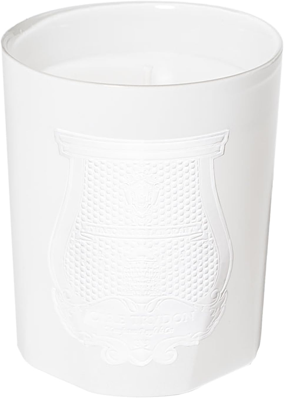 Cire Trudon Solis Rex candle top view showing wax and wick detail