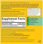 Nature Made Ferrous Sulfate 325mg tablets imported safety warnings label
