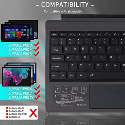 Gracemind magnetic wireless keyboard attached to a compatible tablet showing the integrated flip stand function