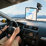 PLDHPRO dashboard mount showcasing three hundred and sixty degree rotation with a tablet