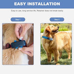 Close up of 6-pack Tractive compatible rubber clips