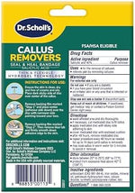 Dr. Scholl's Duragel Callus Remover 12 count contents showing discs and bandages.