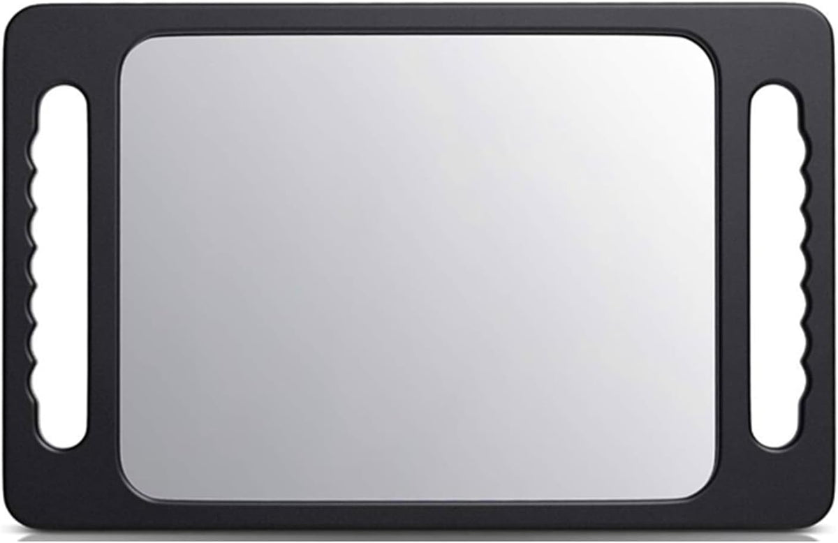 Large Hand Mirror with Double Handle - Double Sided Hand Held Mirror with Handle(14.17''x 9.45'') - Hair Salon Hand Mirrors,Babershop Hairstylist Mirrors and Barber Accessories - Image 10