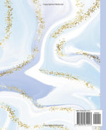 Composition Notebook: Pretty Gold Purple Turquoise Liquid Marble, Wide Ruled Paper Notebook Journal, Blank Wide Lined Workbook for Girls Boys Kids Teens Students , 7.5 x 9.25 inch - Image 3