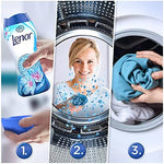 Blue scent booster beads for washing machine drum application