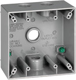 Sigma Engineered Solutions weatherproof 2-gang electrical box front view