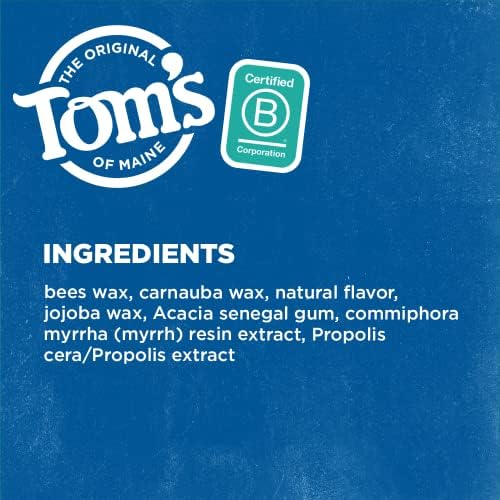 Tom's of Maine oral care collection featuring spearmint antiplaque flat dental floss.