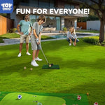 Toy Life golf set components including bag and scorecard