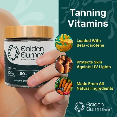 RE/SKIN plant based tanning gummies with nori seaweed for glowing skin