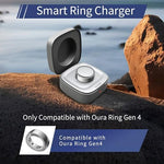 Open Finlusri charging case showing ring placement slot