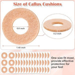 Adhesive callus protector patches for toes and ball of foot friction prevention