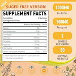 Joywiit sugar free organic 1000mg women supplement ingredients label details