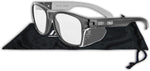 Magid safety glasses black frame close-up on temple pads