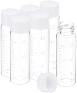 PATIKIL 6 piece glass vial assortment