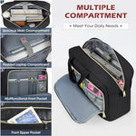 NEWHEY professional travel brief case showcasing the TSA friendly flat opening layout