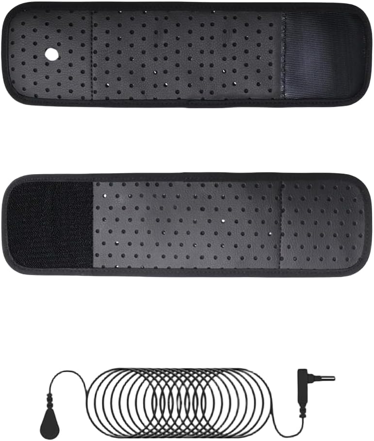 Amradield Grounding Wrist Strap 12.2" Antistatic Wrist Band 15 Ft Grounding Cord Earth-Connected Grounding Wristband Improves for Sleep Energy Pain Relief and Inflammation Grounding Increases Energy - Image 1