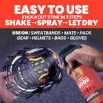 Uncle Todd's shoe deodorizer spray targets sweat odor in athletic cleats and running shoes.