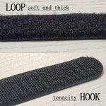 Demonstration of the various sizes from eight inches to thirty inches of the secure nylon straps