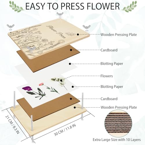 Dreamon 10 layer flower pressing kit with included tools
