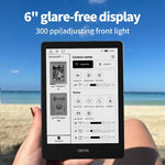 Obook6 eReader displaying text on high resolution screen