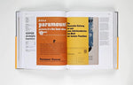 Close-up view of historical type specimen pages inside The Visual History Of Type