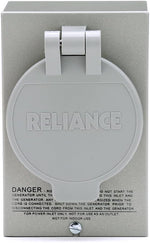 Reliance Controls PB20 power inlet box open spring lid angle