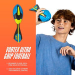 Nerf Vortex howling whistle football showing the molded easy grip grooves