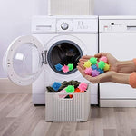 Close up of GoldPaddy washer balls showing the convex and concave cleaning design.