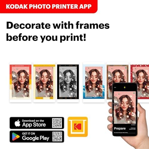 Water-resistant and fingerprint-resistant four by six inch photograph being held next to the KODAK printing dock.