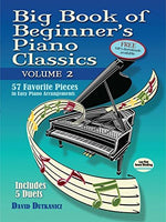 Big Book of Beginner's Piano Classics Volume Two: 57 Favorite Pieces in Easy Piano Arrangements with Downloadable MP3s (Includes 5 Duets) (Dover Classical Piano Music For Beginners) - Image 2