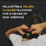 Aegis premium ice hockey neck guard laid flat demonstrating the cut resistant Kevlar aramid fiber coverage.