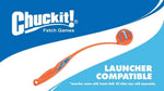 Chuckit medium dog toy ball side profile